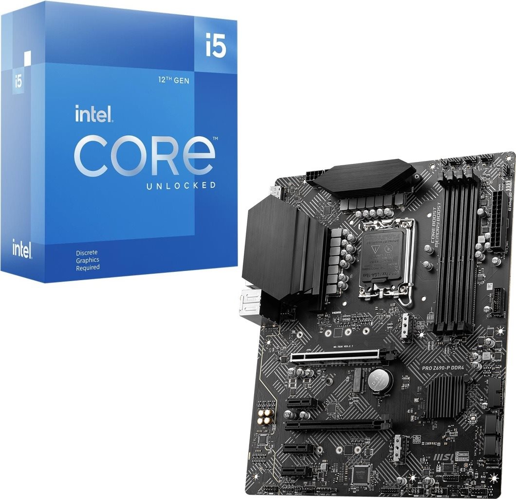 Szett Intel Core i5-12600KF + MSI PRO Z690-P DDR4