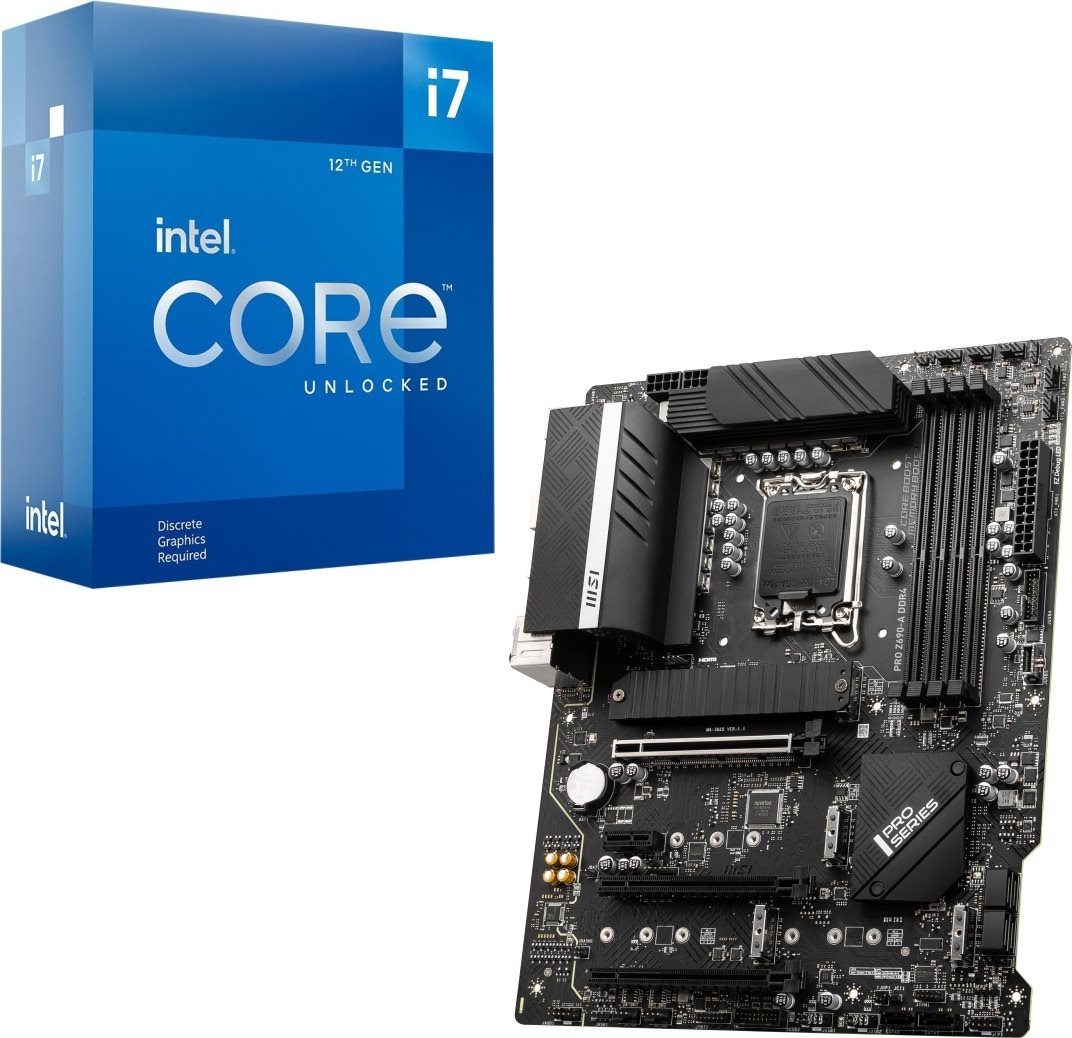 Szett Intel Core i7-12700KF + MSI PRO Z690-A DDR4