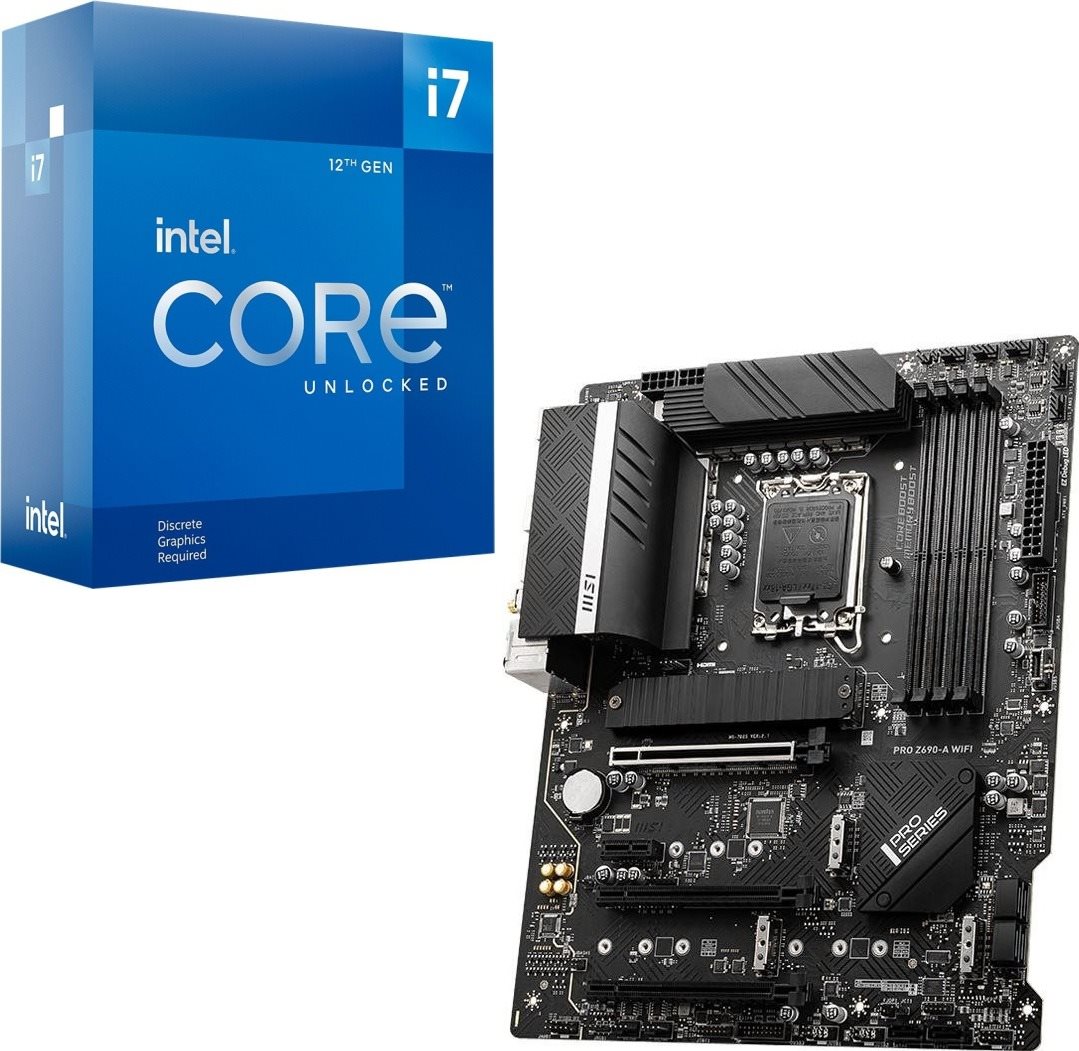 Szett Intel Core i7-12700KF + MSI PRO Z690-A WIFI