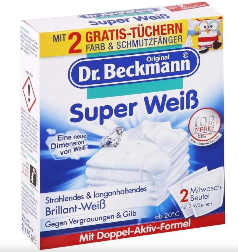 Színfogó kendő DR. BECKMANN mosogatótörlő fehér 2×40 g