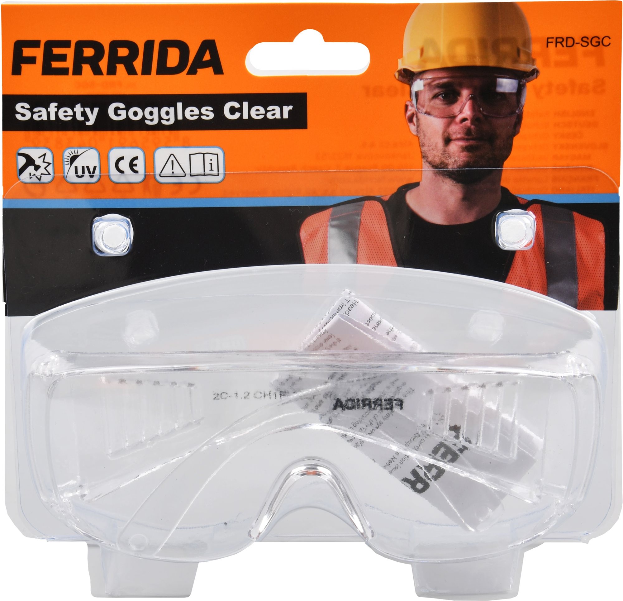 Védőszemüveg FERRIDA Safety Goggles Clear