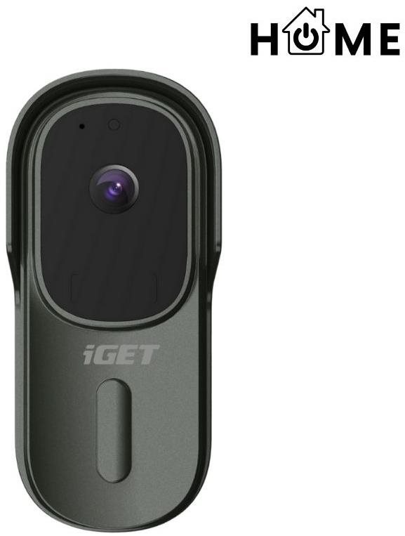 Videó kaputelefon iGET HOME Doorbell DS1 Anthracite - akkumulátoros WiFi videó kaputelefon FullHD videó- és hangátvite