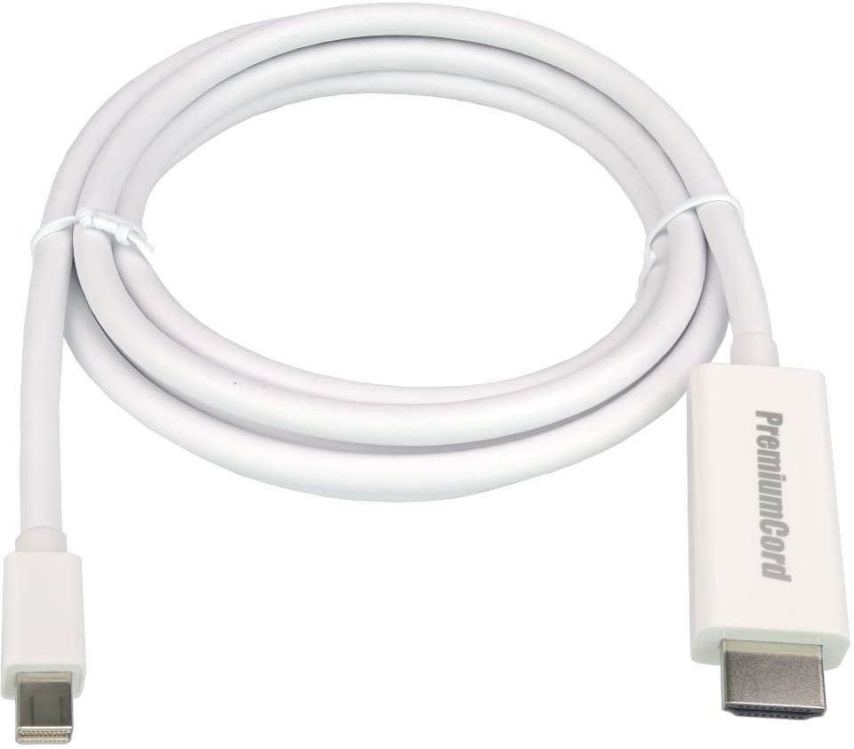 Videokábel PremiumCord mini DisplayPort - HDMI csatlakozó