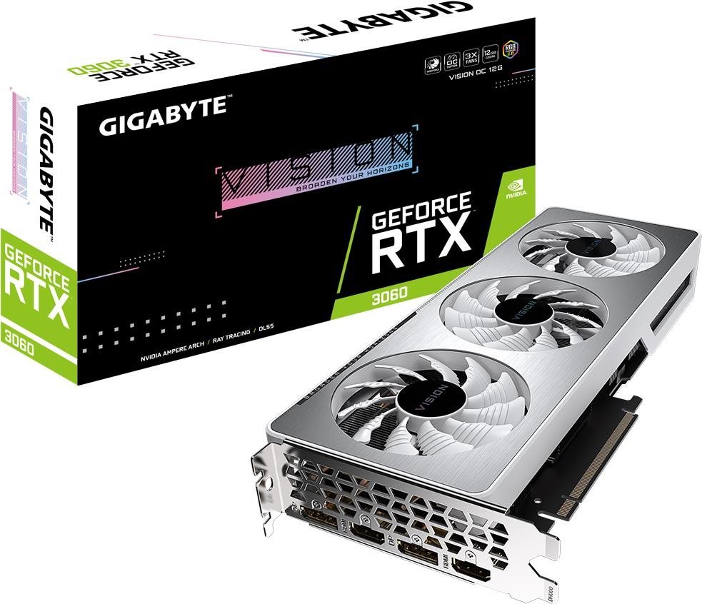 Videókártya GIGABYTE GeForce RTX 3060 VISION OC 12G