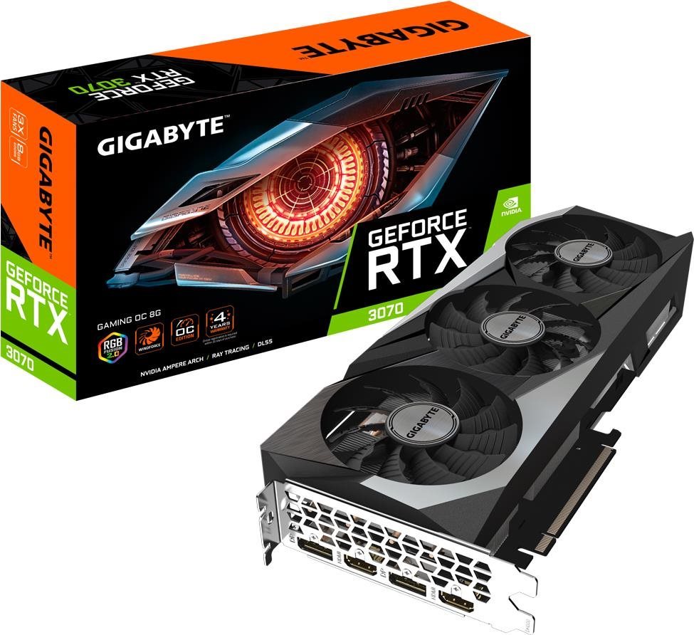 Videókártya GIGABYTE GeForce RTX 3070 GAMING OC 8G (rev. 2.0)