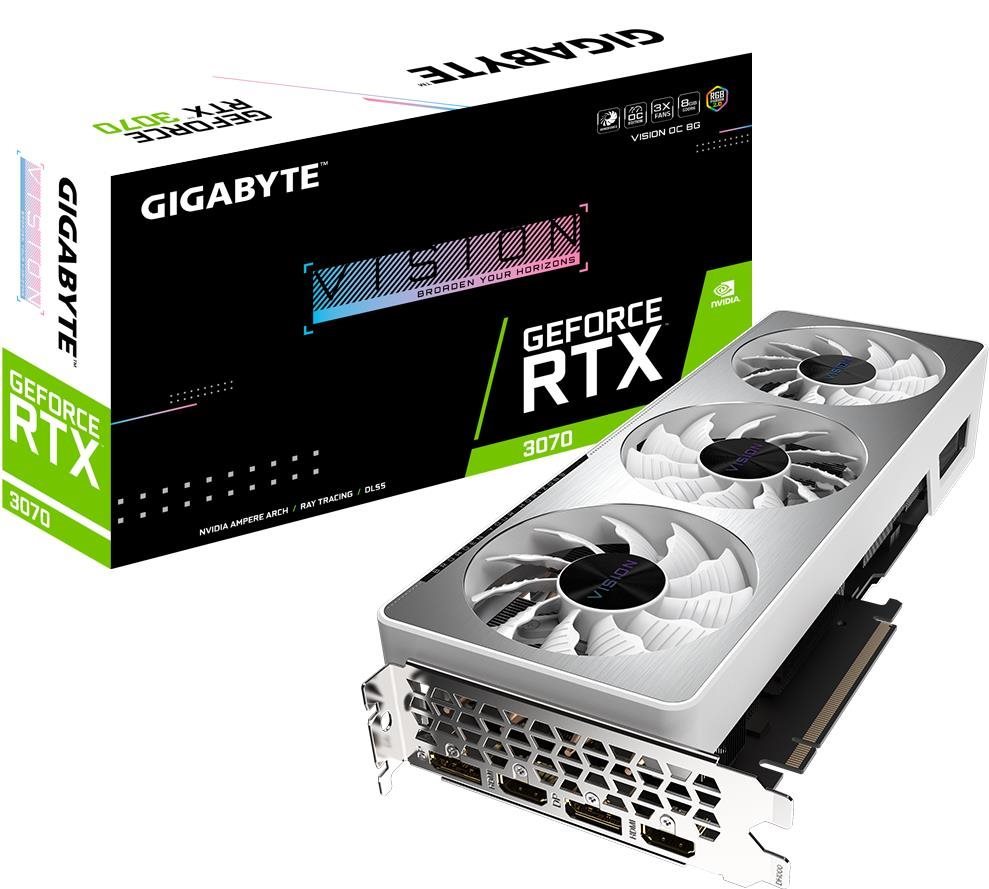 Videókártya GIGABYTE GeForce RTX 3070 VISION OC 8G (rev. 2.0)