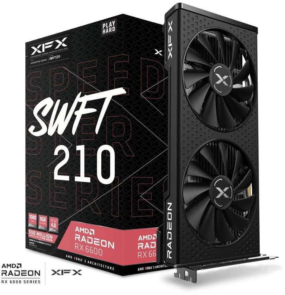Videókártya XFX Speedster SWFT 210 AMD Radeon RX 6600 Core AMD Radeon RX 6600 Core