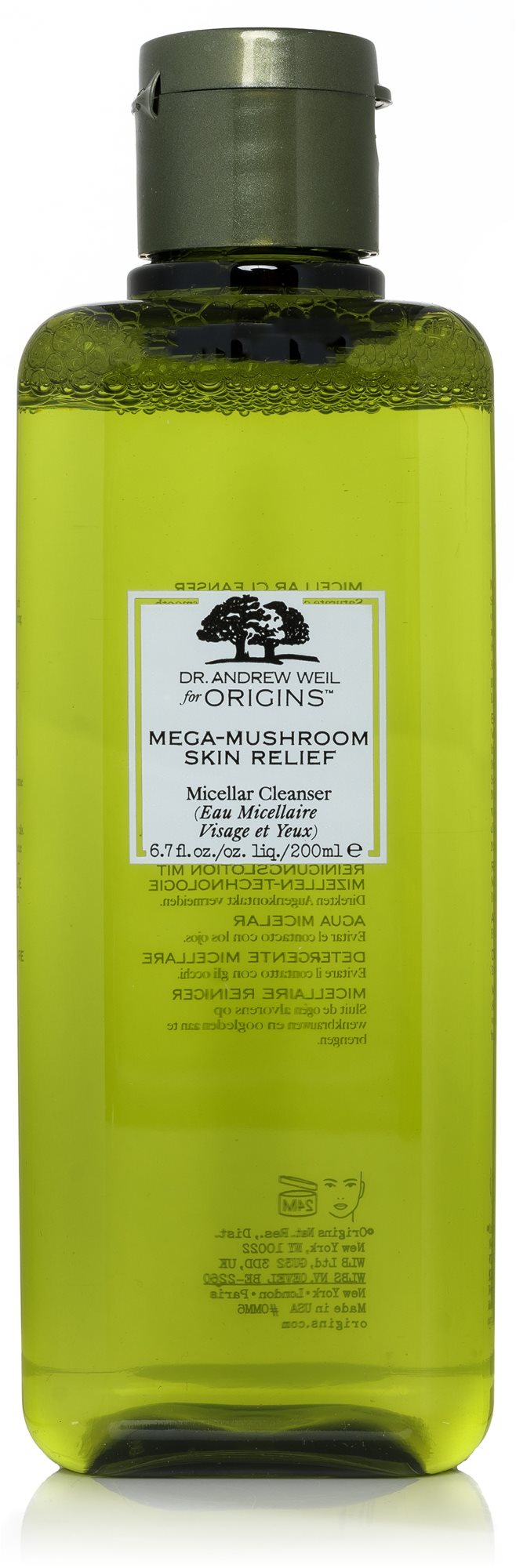 Arclemosó ORIGINS Dr. Weil Mega-Mushroom Skin Relief Micellar Cleanser 200 ml