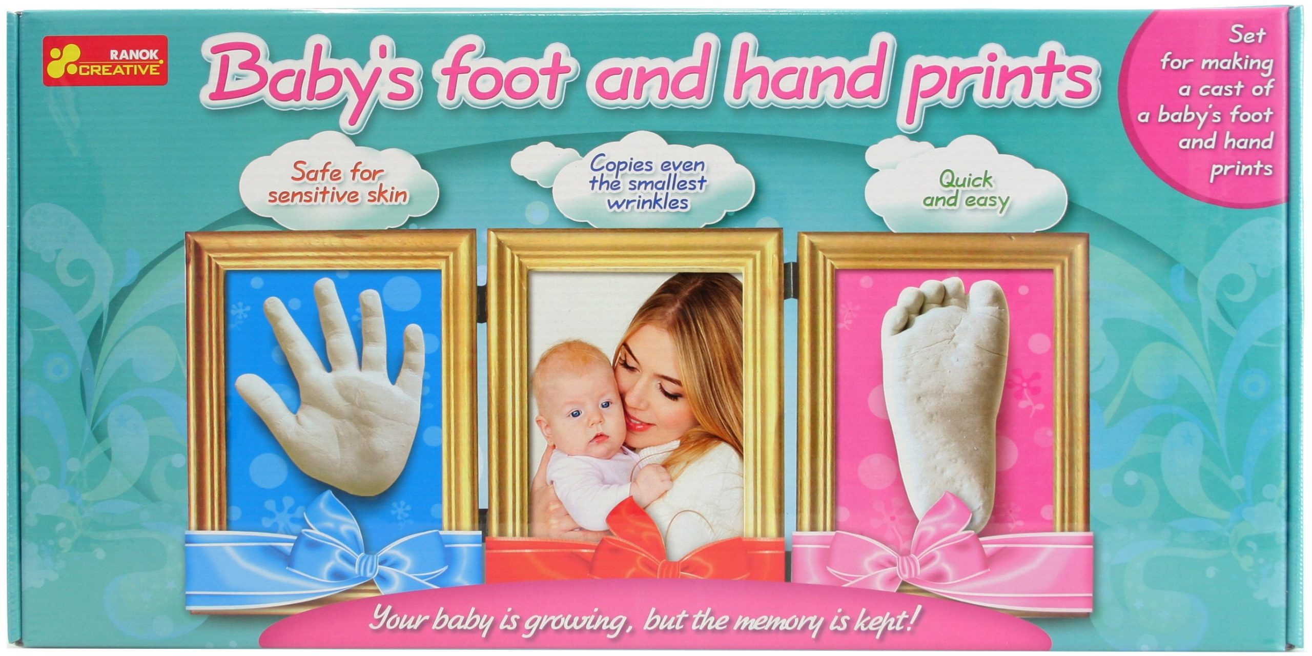 Csináld magad készlet gyerekeknek Kéz- és láblenyomatok készlet
