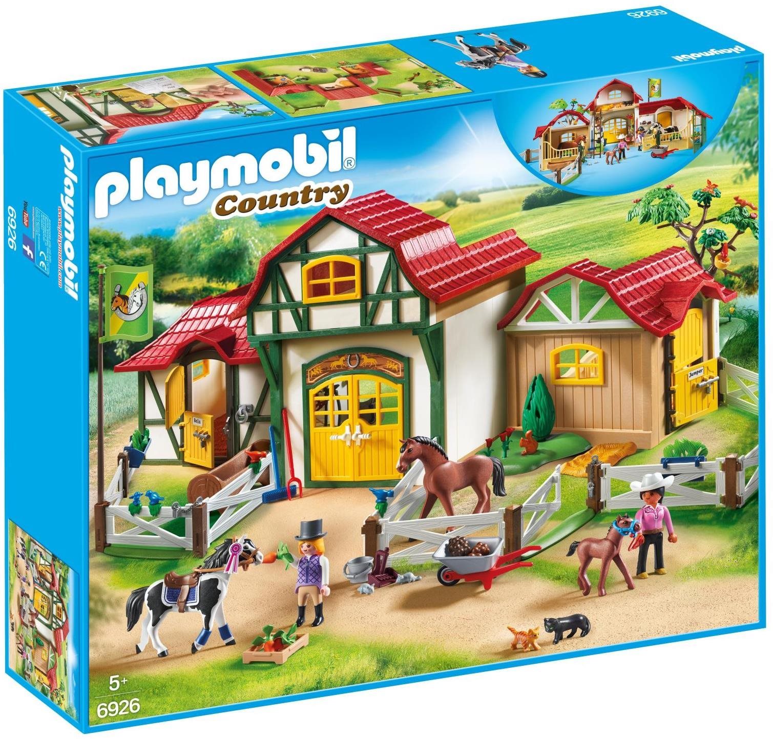 Építőjáték Playmobil 6926 Nagy lovarda