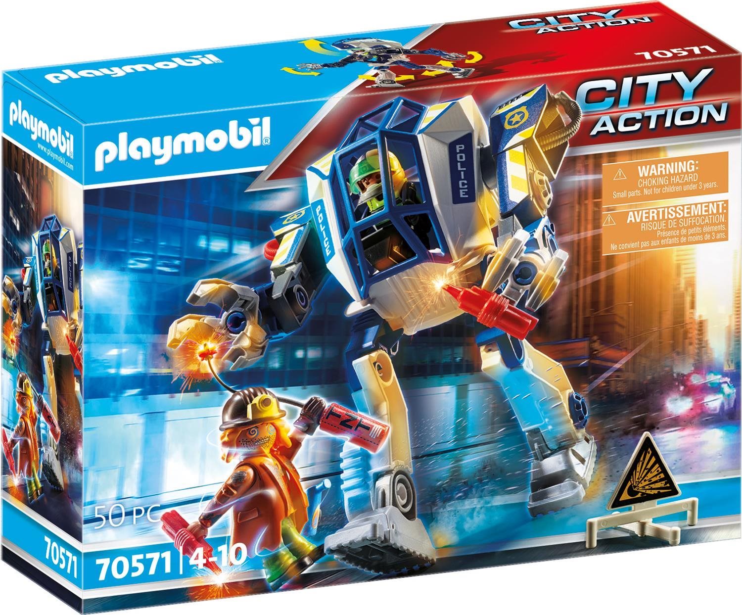 Építőjáték Playmobil 70571 Rendőr-robot: Különleges bevetés