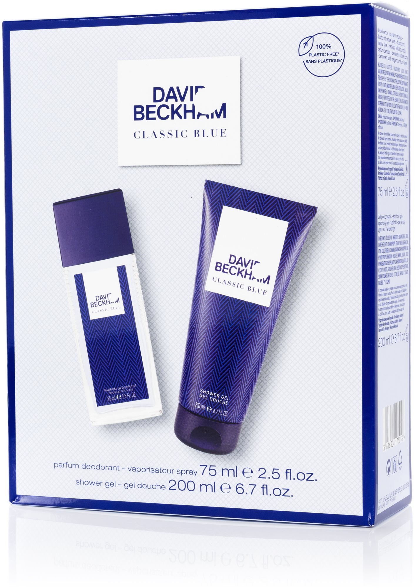 Kozmetikai ajándékcsomag DAVID BECKHAM Classic Blue Szett 275 ml