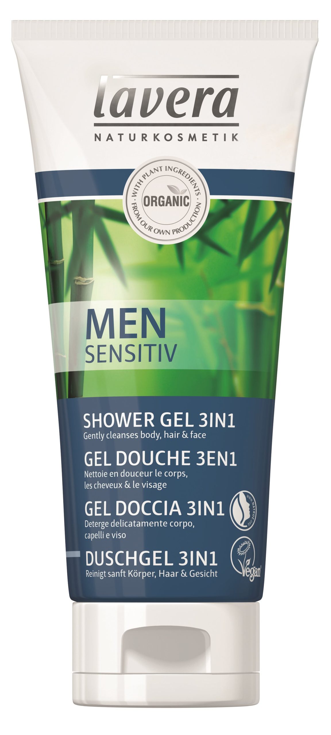 Tusfürdő LAVERA 3in1 Shower Shampoo For Men 200 ml