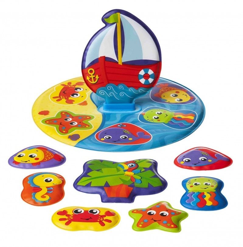 Vizijáték Playgro - Úszó puzzle fürdőkádba