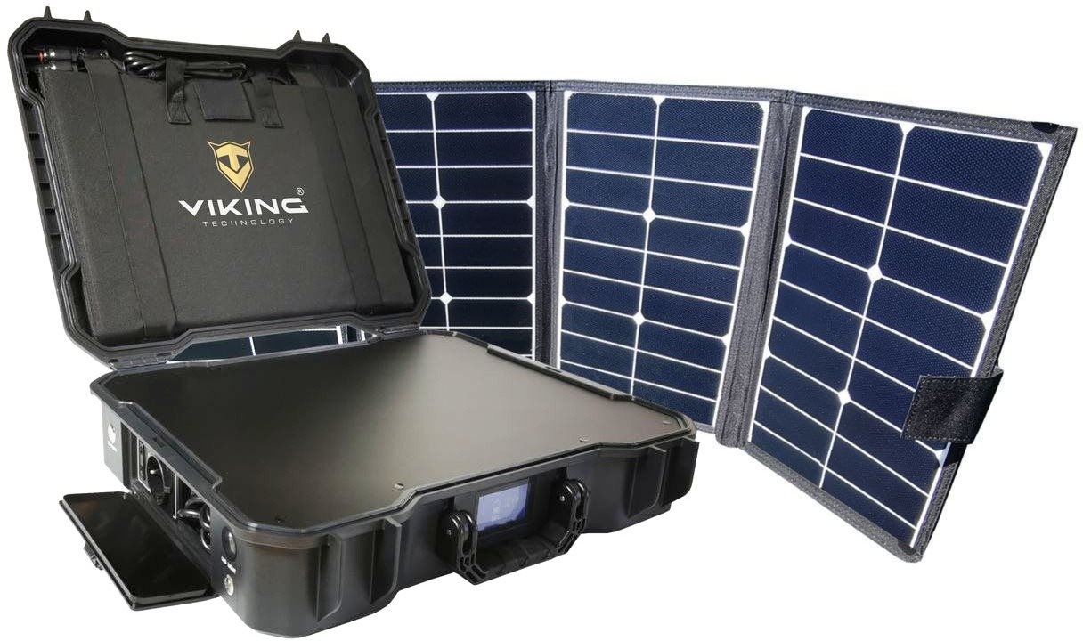 Akkumulátor generátor és napelem Viking X-1000 akkumulátoros áramfejlesztő és X80 napelemes generátorkészlet