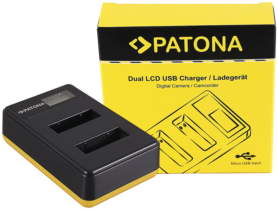 Akkumulátortöltő PATONA - Foto Dual LCD Sony NP-BX1