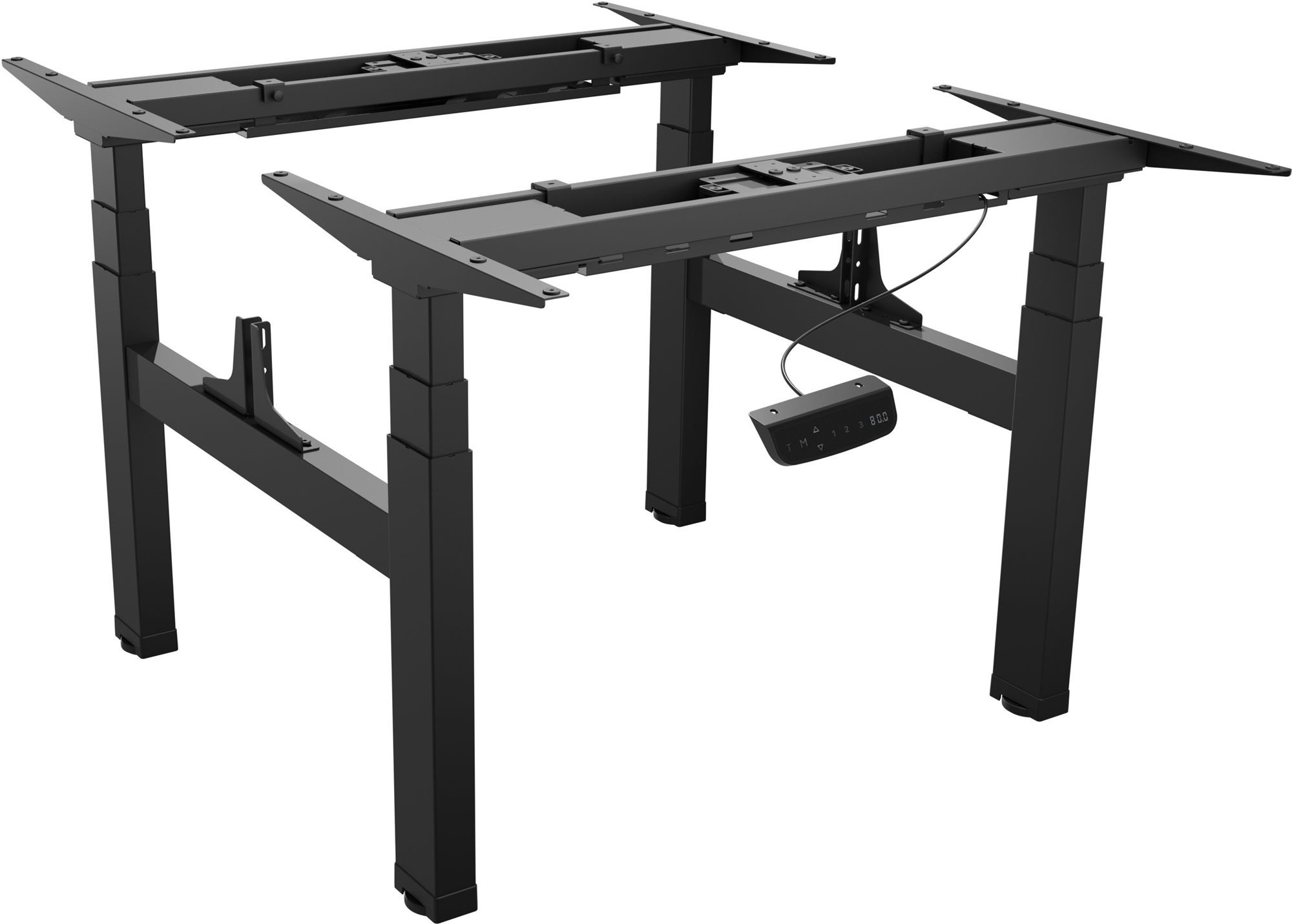 Állítható magasságú asztal Alzaergo asztal ET22 fekete