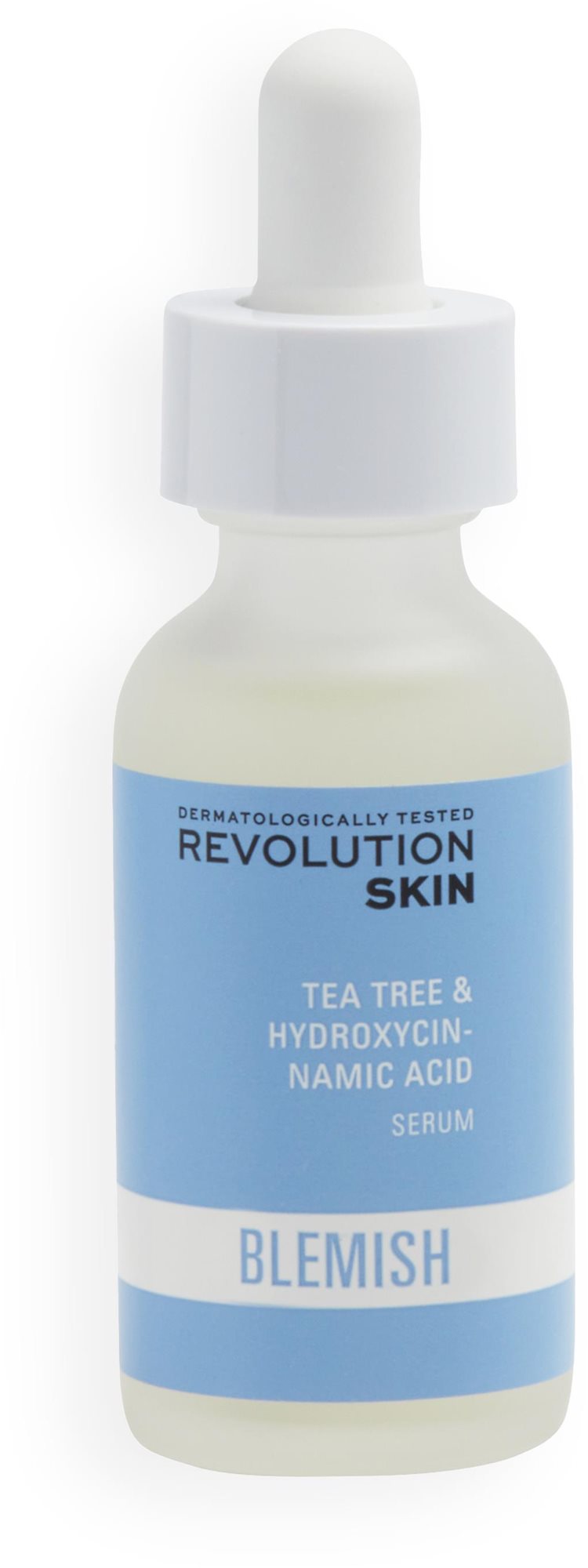 Arcápoló szérum REVOLUTION SKINCARE Tea Tree & Hydroxycinnamic Acid Serum 30 ml