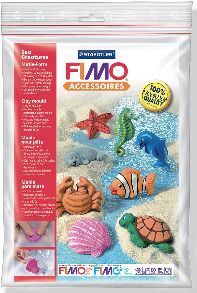 Csináld magad készlet gyerekeknek Fimo Sea creatures szilikon forma