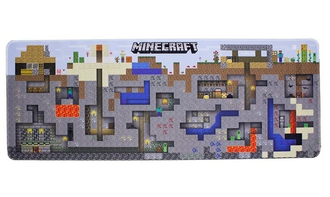 Egér és billentyűzet alátét Minecraft - World - Gamer alátét az asztalra