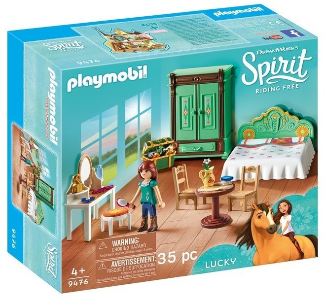 Építőjáték Playmobil 9476 hálószoba a Lucky számára