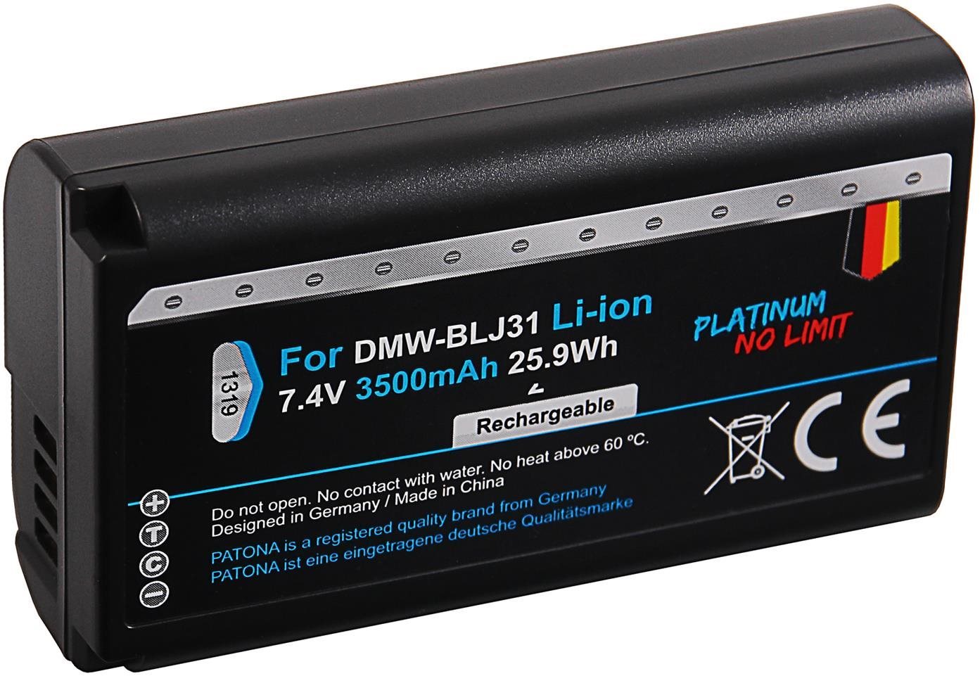 Fényképezőgép akkumulátor PATONA Panasonic DMW-BLJ31 3500mAh Li-Ion Platinum DC-S1