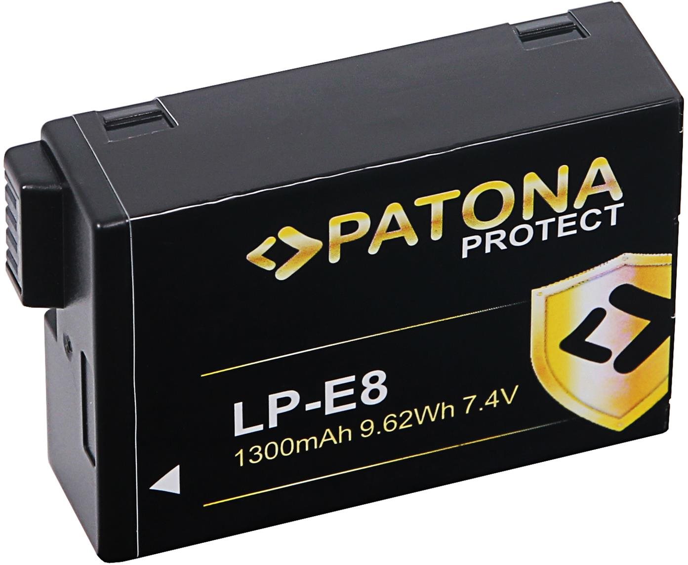 Fényképezőgép akkumulátor PATONA a Canon LP-E8/LP-E8+ 1300mAh Li-Ion Protect készülékhez