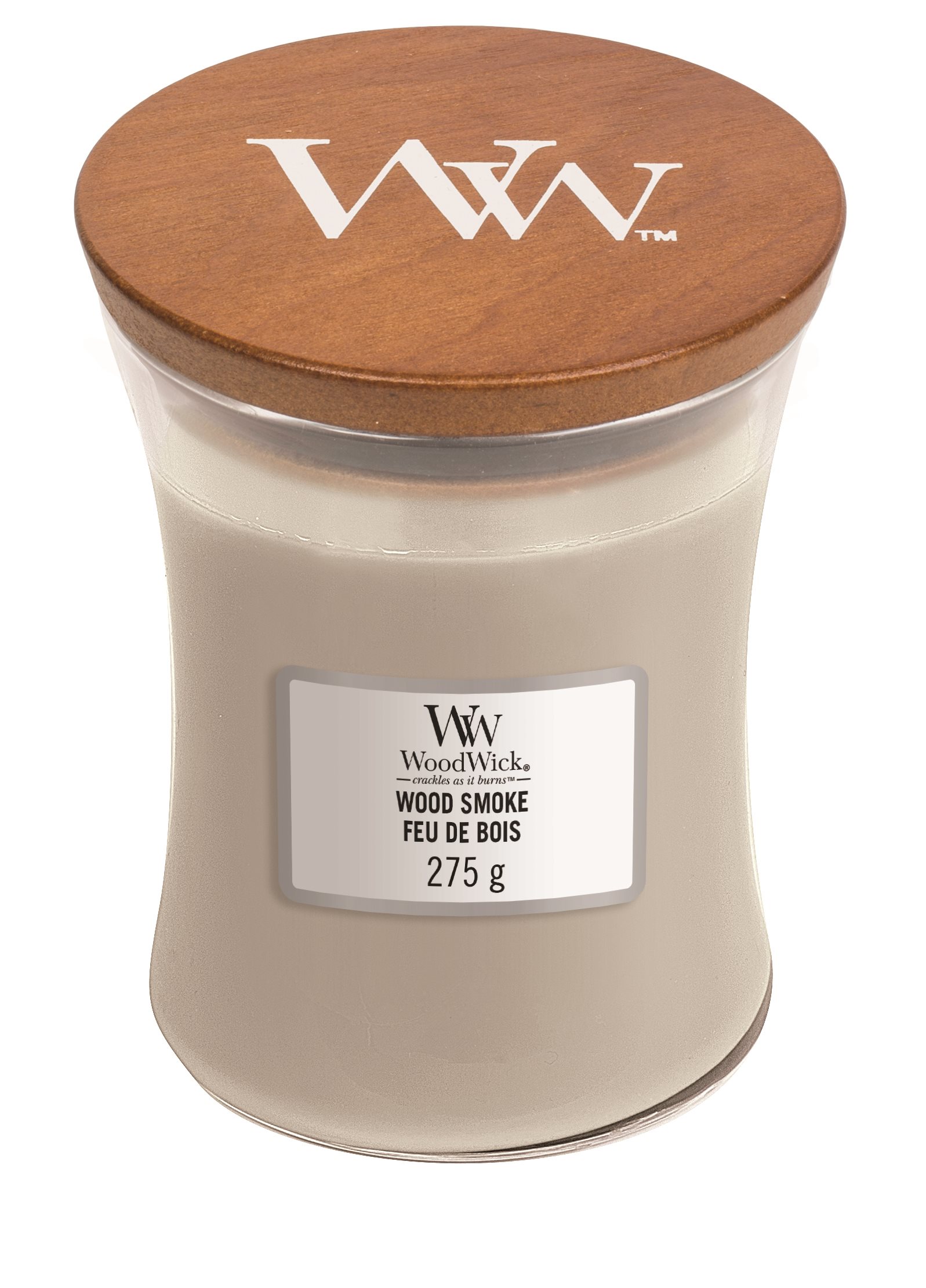 Gyertya WOODWICK Wood Smoke Medium Candle 275 gramm