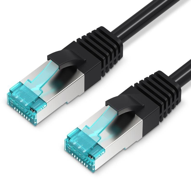 Hálózati kábel Vention Cat.5E FTP Patch Cable 1.5M Black