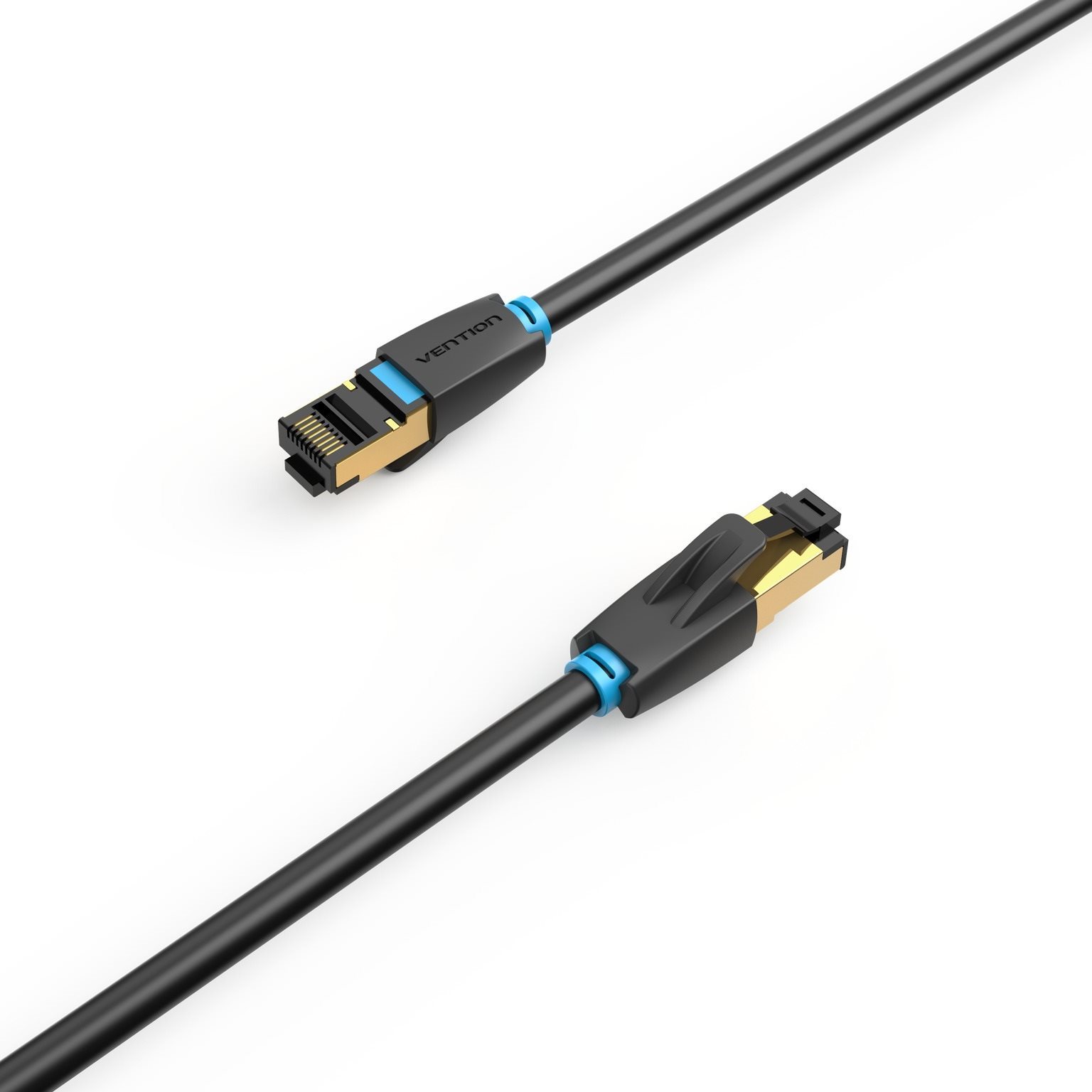 Hálózati kábel Vention Cat.8 SFTP Patch Cable 0.5M Black