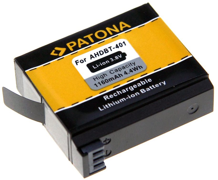 Kamera akkumulátor PATONA GoPro Hero 4 AHDBT-401 1160mAh Li-Ion