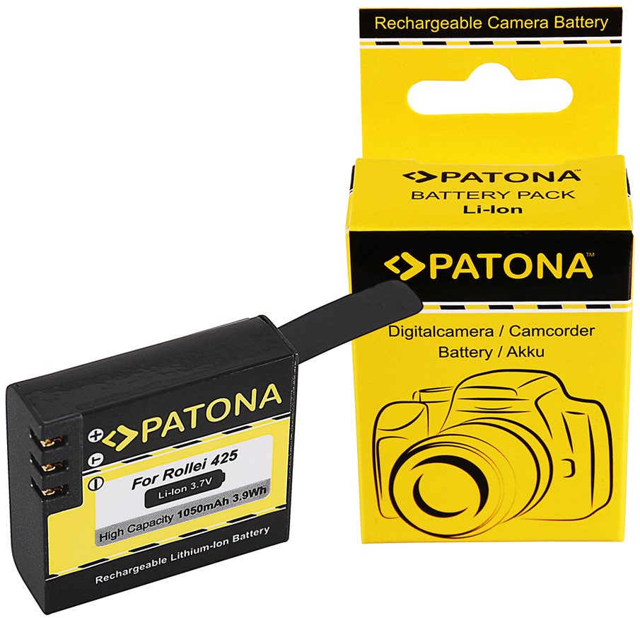 Kamera akkumulátor PATONA a Rollei AC425/430-hoz