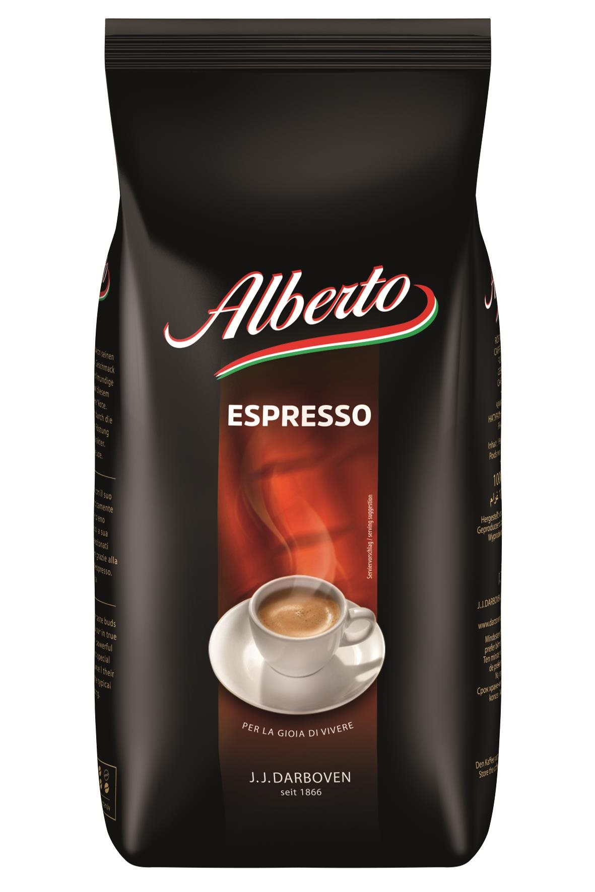 Kávé ALBERTO Espresso szemes kávé 1000g