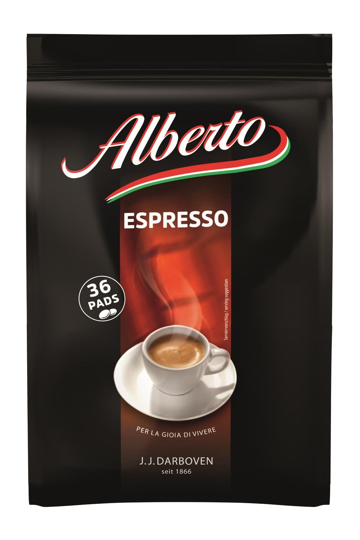 Kávékapszula ALBERTO Espresso Pads 36x7g