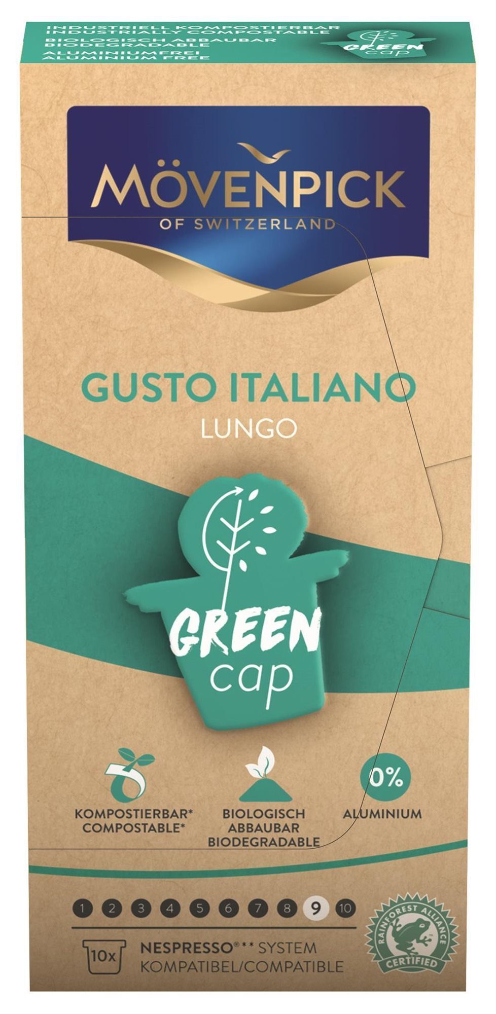 Kávékapszula MÖVENPICK Green Cap Gusto Italiano 10x5