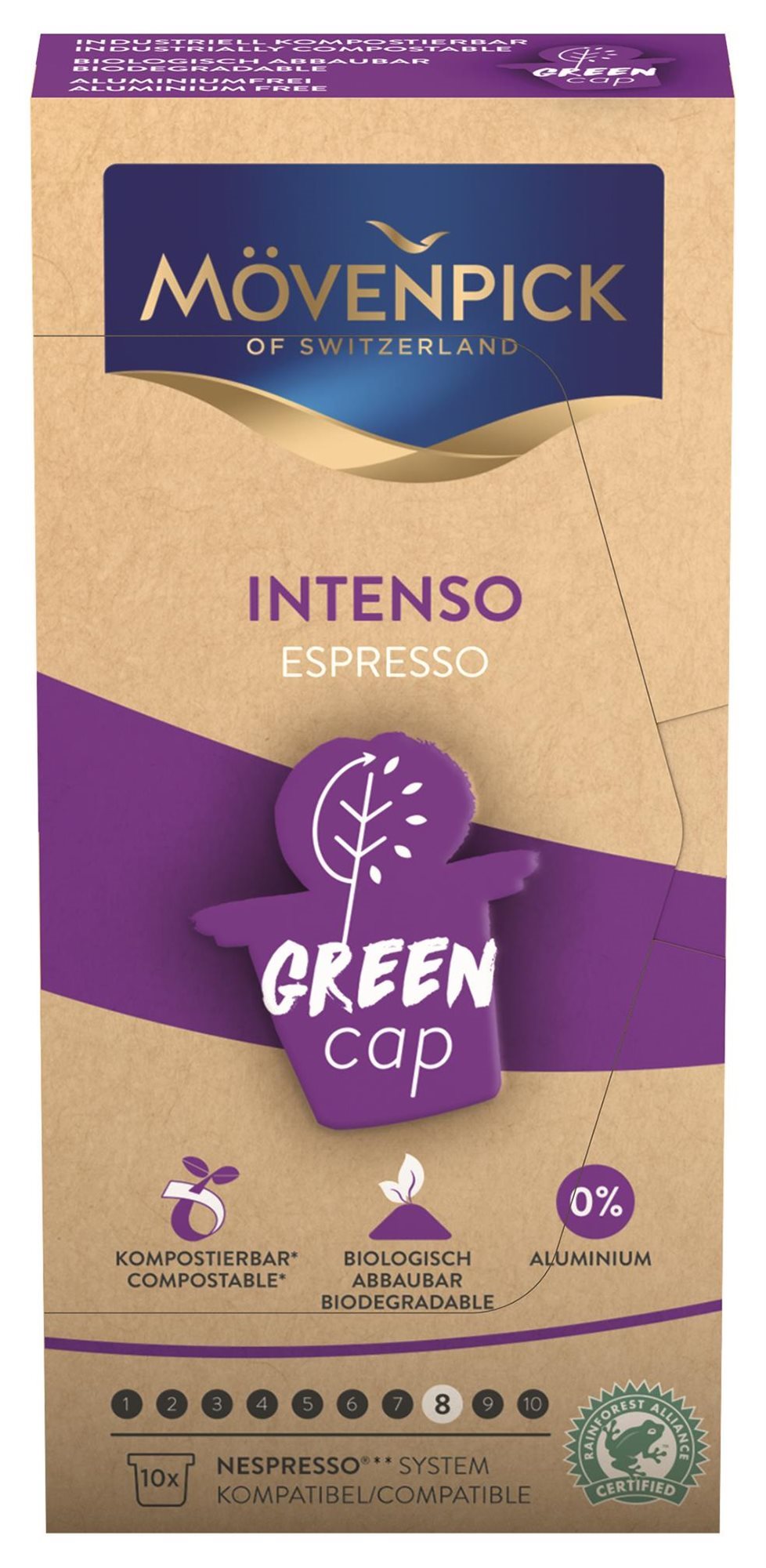Kávékapszula MÖVENPICK Green Cap Intenso 10x5