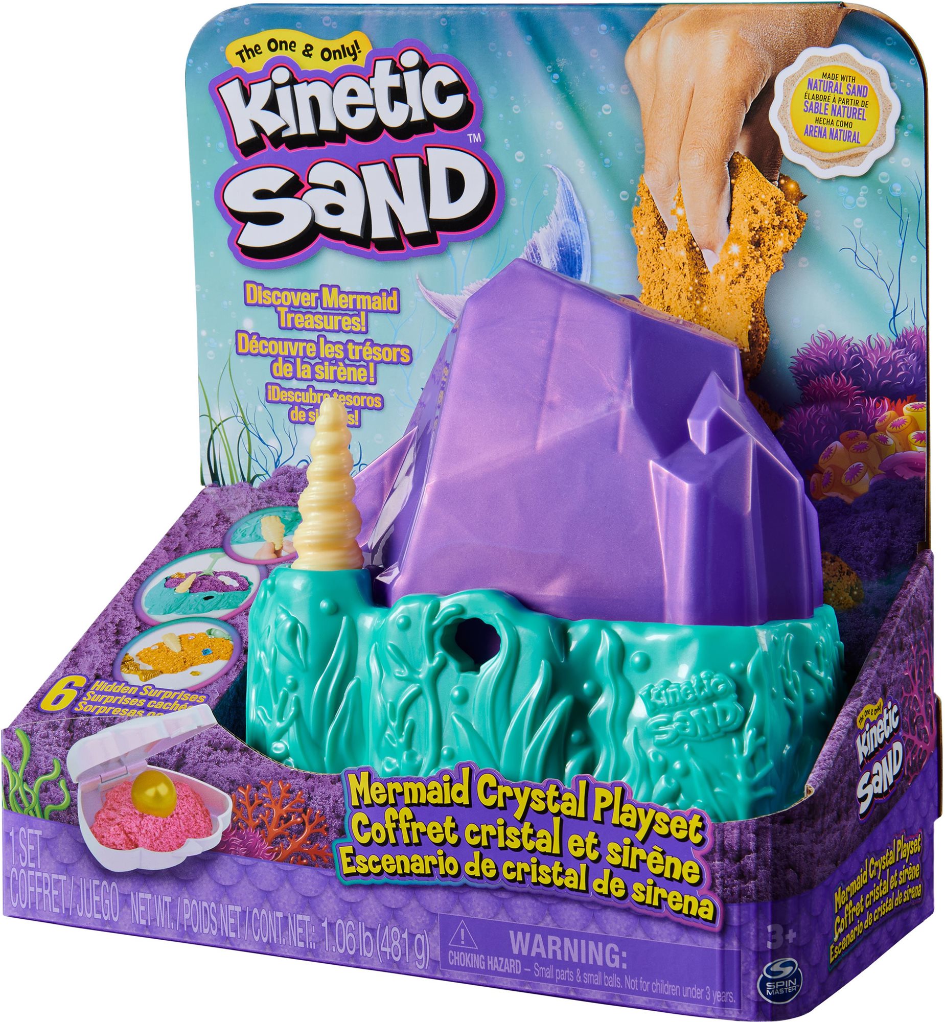 Kinetikus homok Kinetic Sand Korallzátony nagy játékkészlet