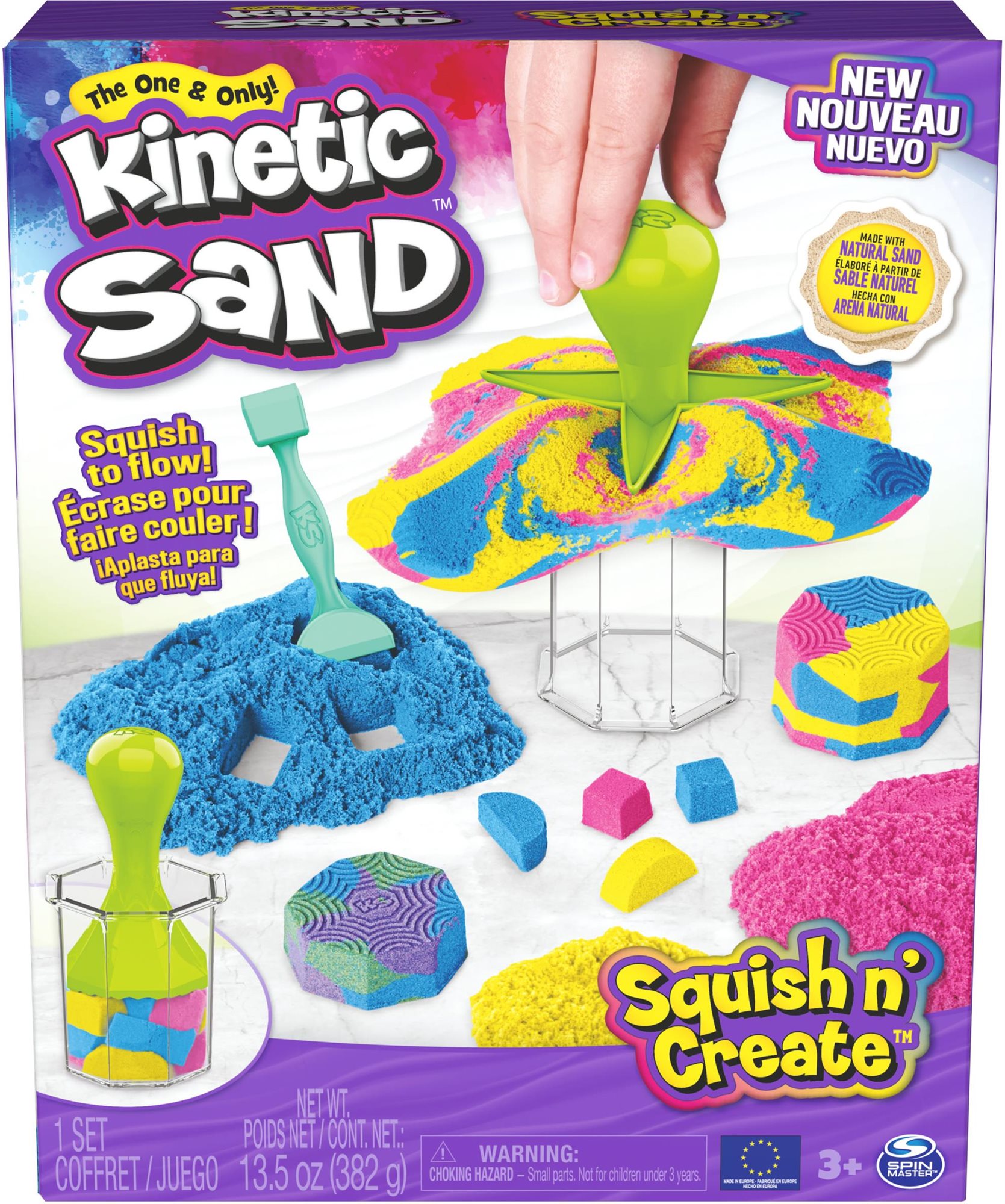 Kinetikus homok Kinetic Sand Tégelyes modellező készlet