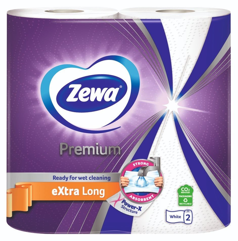 Konyhai papírtörlő ZEWA Premium Extra Long (2 db)