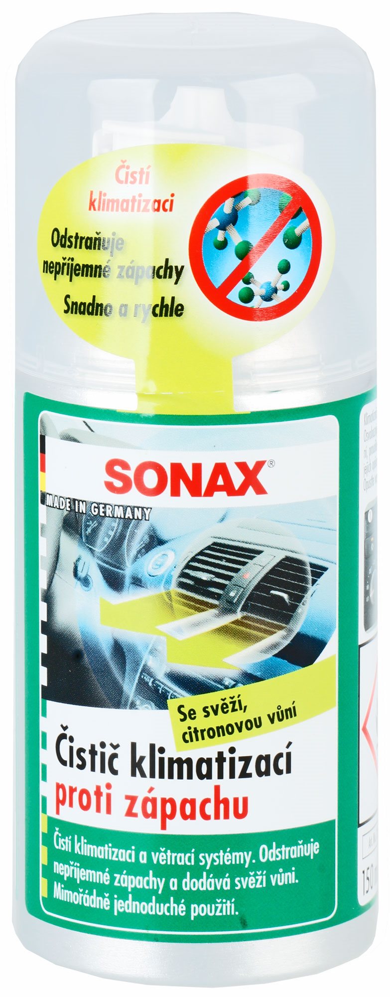 Légkondicionáló tisztító SONAX Antibakteriális Levegőtisztító GL 100ml