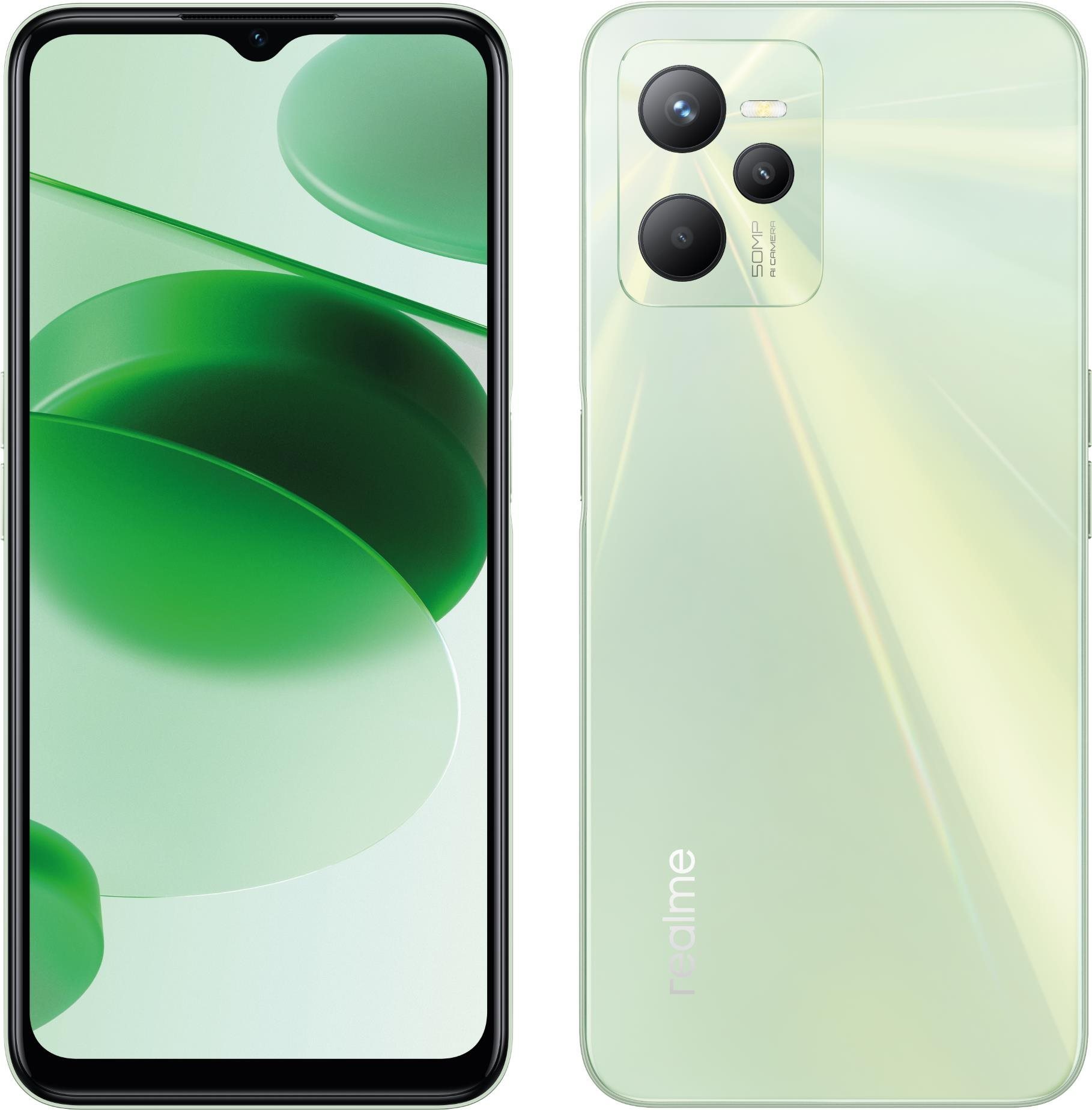 Mobiltelefon Realme C35 Dual SIM 64 GB zöld