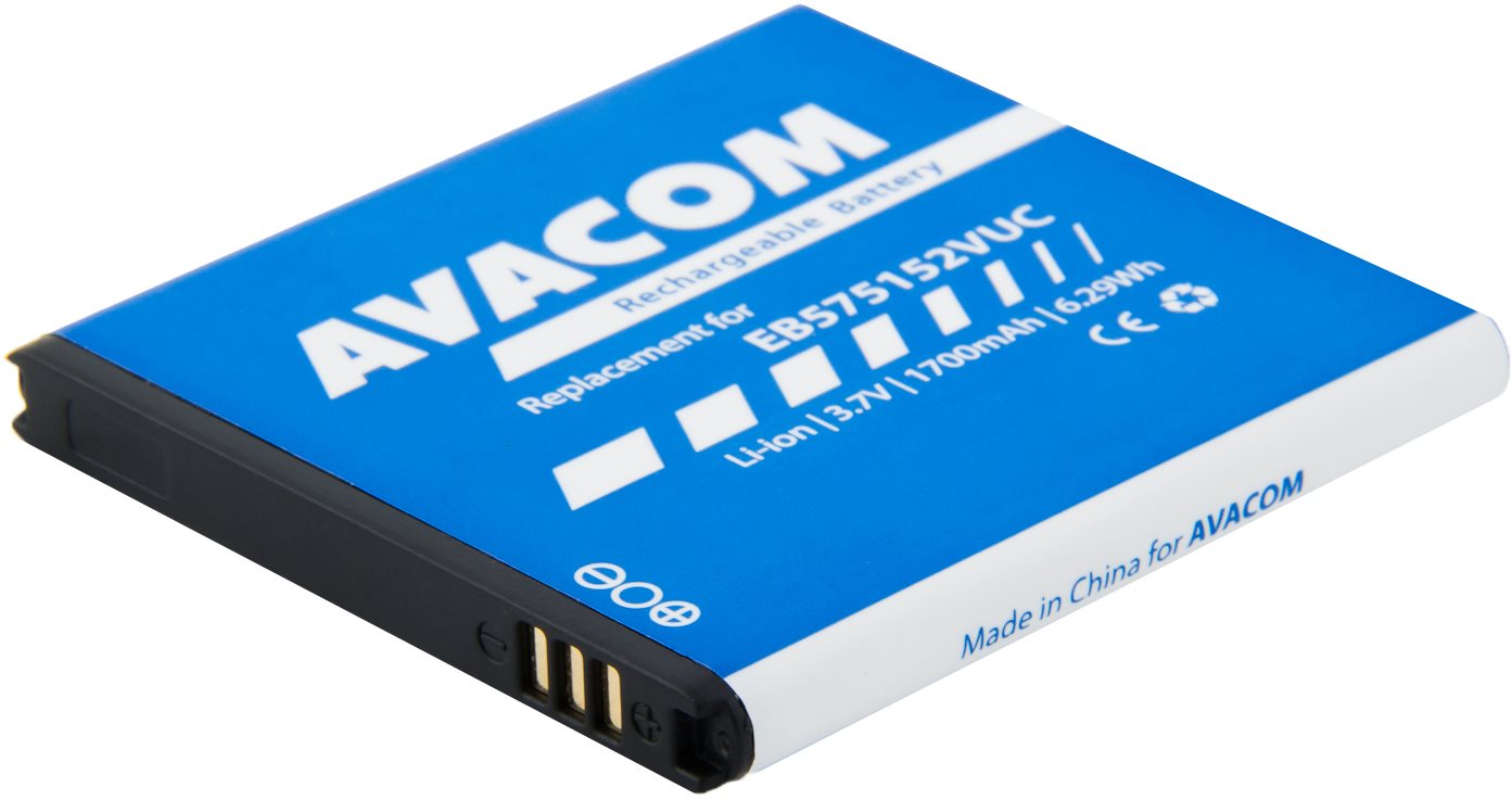 Mobiltelefon akkumulátor Avacom Samsung S I9000 Galaxy S Li-Ion 3.7V 1700mAh-hoz