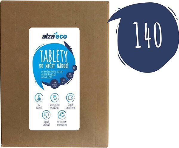 Öko mosogatógép tabletták AlzaEco All in 1 12in1 (140 db)