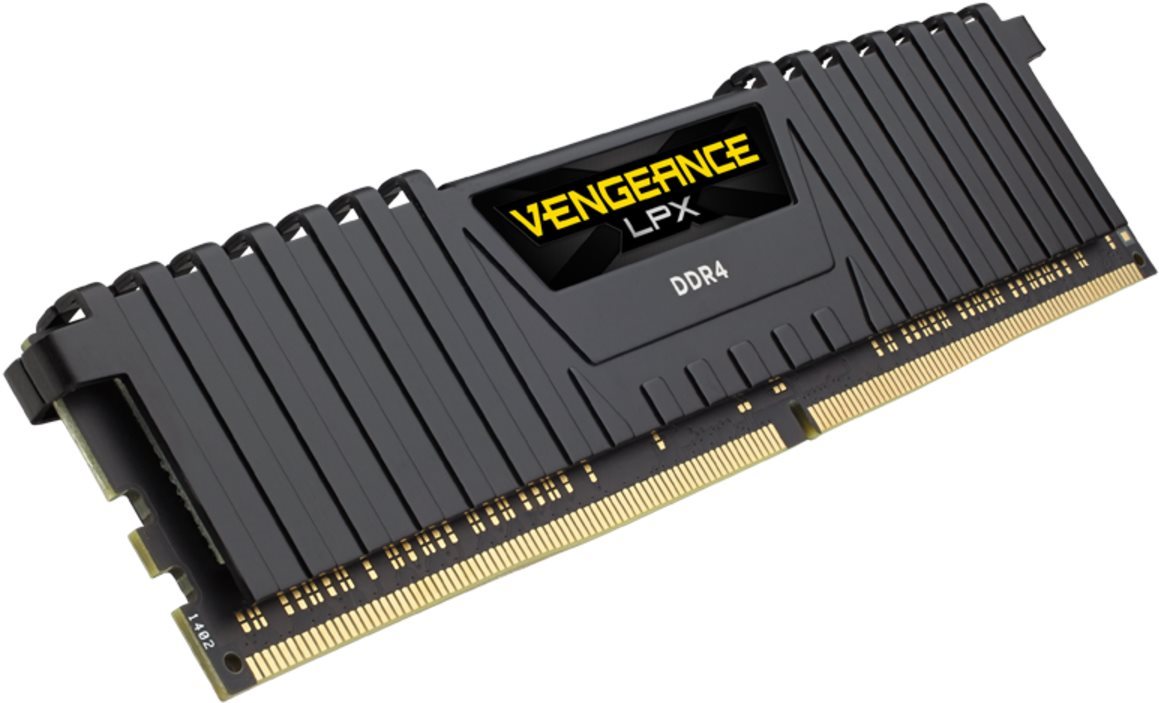 Rendszermemória Corsair 8GB DDR4 2666MHz CL16 Vengeance LPX - fekete