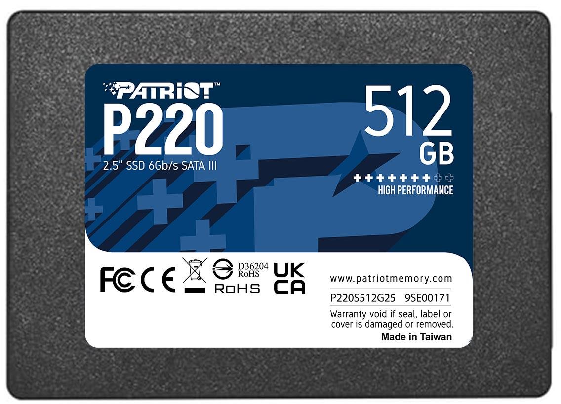 SSD meghajtó Patriot P220 512 GB