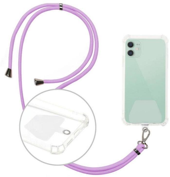Telefon tok CPA Univerzális nyakpánt telefonhoz hátlappal lila