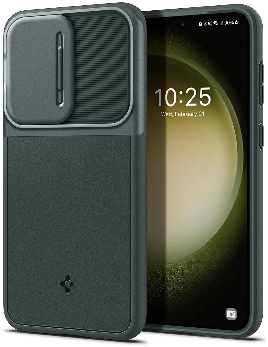 Telefon tok Spigen Optik Armor Abyss Green Samsung Galaxy S23 tok