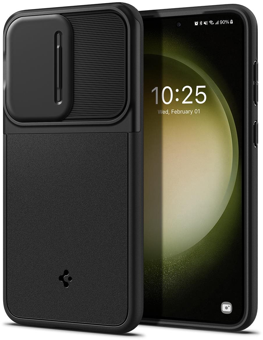 Telefon tok Spigen Optik Armor Black Samsung Galaxy S23 tok