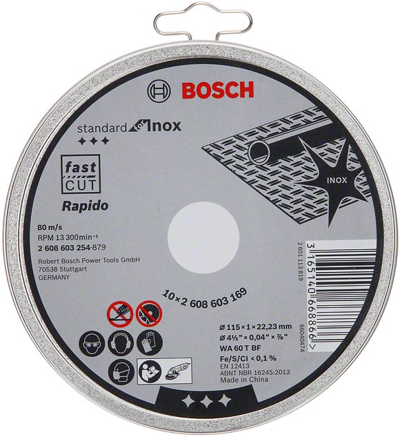 Vágófűrészlap készlet BOSCH Standard for Inox Vágótárcsák