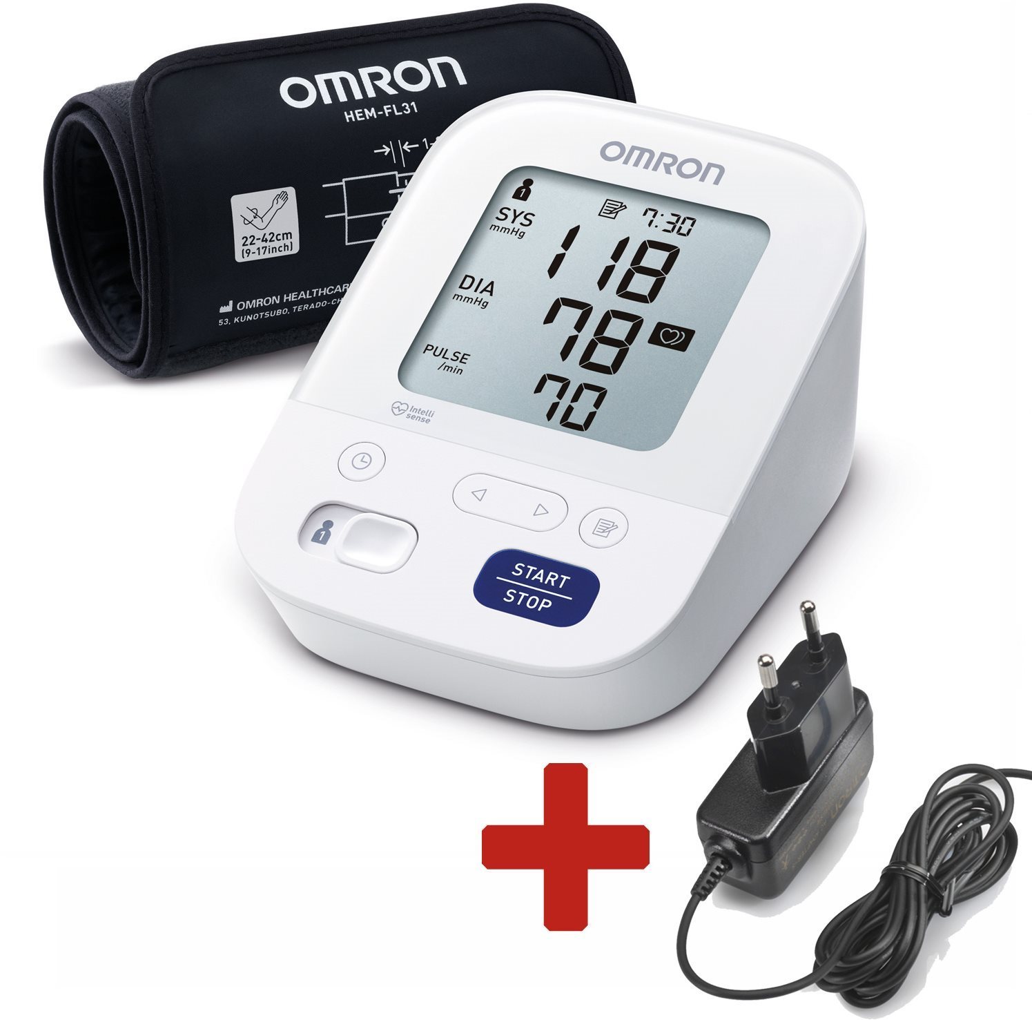 Vérnyomásmérő Omron M400 Comfort + FORRÁS (SZETT)